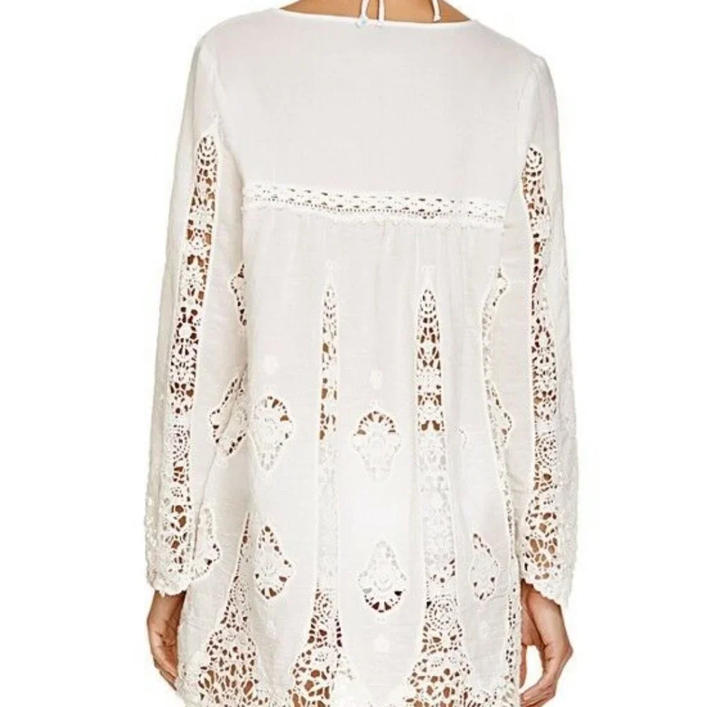 Nanette Lepore Embroidered Tunic Cover Up Dress - Picture 2 of 4